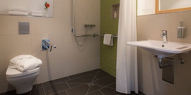 Barrierefreies Badezimmer im Hotel Christophorus